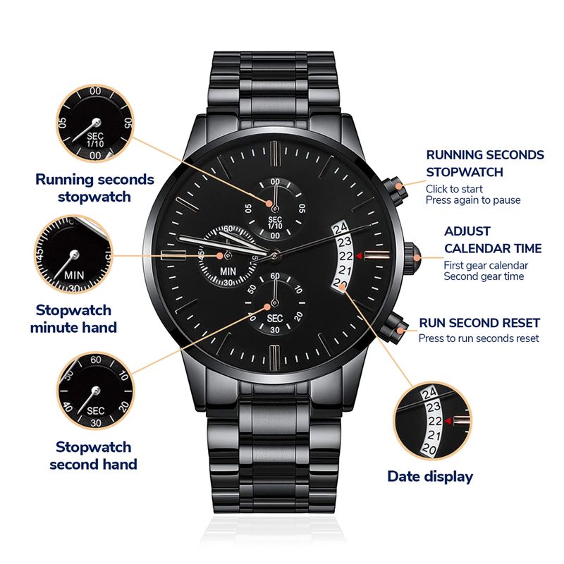 Iron Sharpens Iron (Proverbs 2717) – Men's Watch